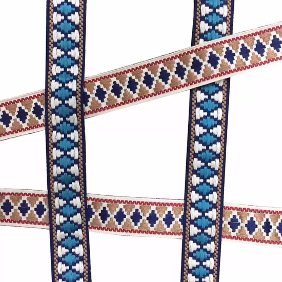 맞춤형 로고 탄성 웨빙, 니트 자카드 메쉬 패턴, 나일론 폴리에스테르 스판덱스 고무 탄성 밴드