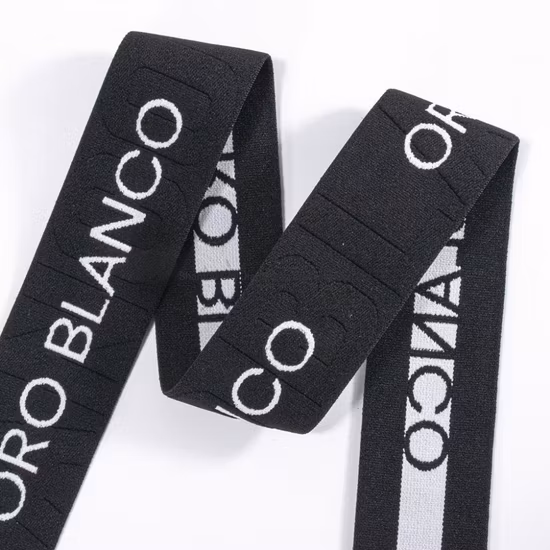 신축성 있는 웨빙, 맞춤형 디자인, 자카드 패턴, 우븐 신축성 있는 나일론 허리 밴드