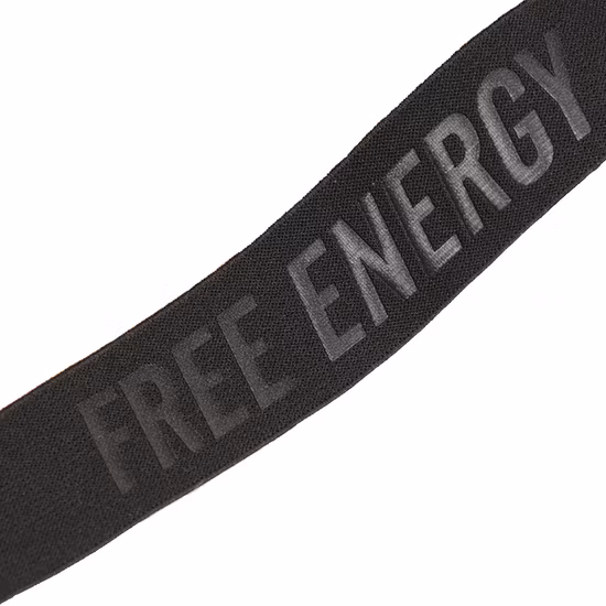 속옷용 신축성 있는 웨빙이 있는 맞춤형 양각 및 양각 로고